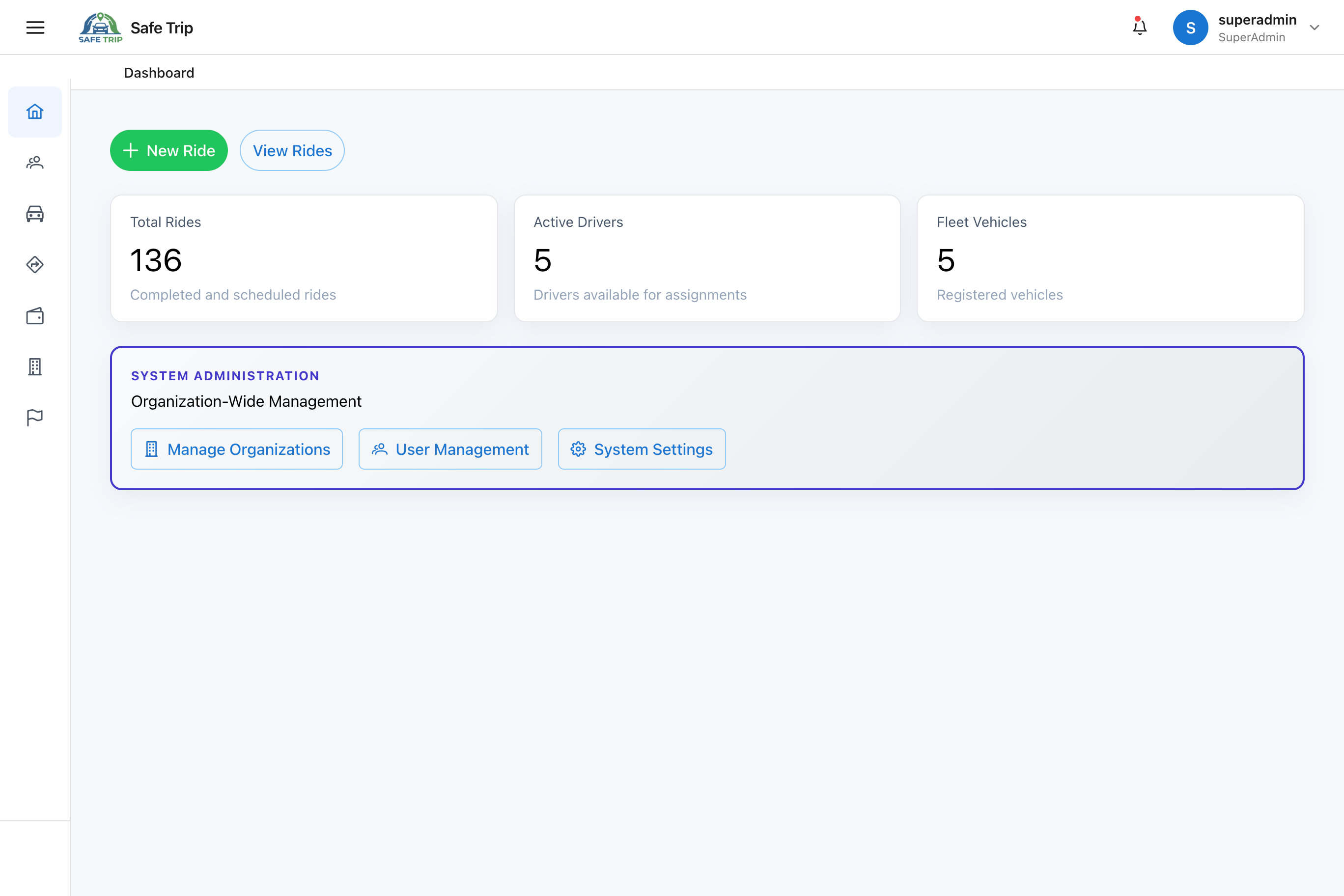 SafeTrip compliance platform screenshot